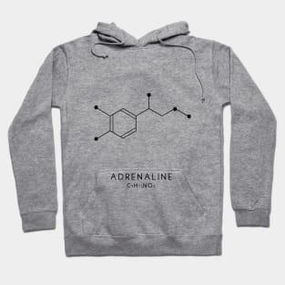 Adrenaline Molecular Structure - White Hoodie